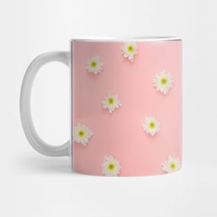 White flower, yellow and white flower, flowers background Mug